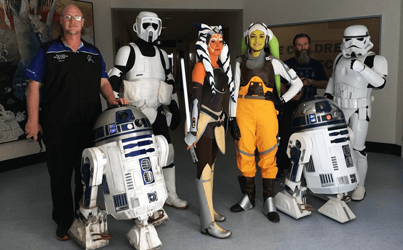 Westmead Children's Hospital visit on Star Wars Day 2018