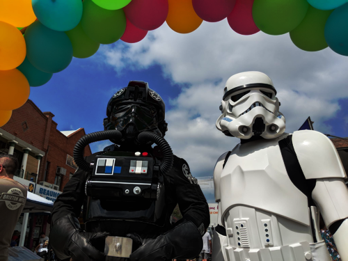 Tie Pilot and Stormtrooper at the 2019 Beaumont St Carnivale